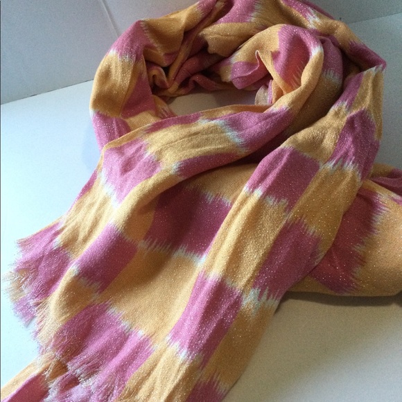Free People Carnival Shimmer scarf metallic NWOT - Picture 3 of 8